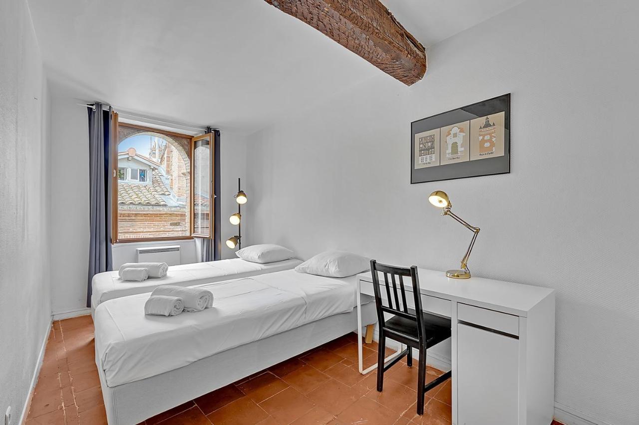 Le Regans - Charmant Appartement En Tomette 圖盧茲 外观 照片