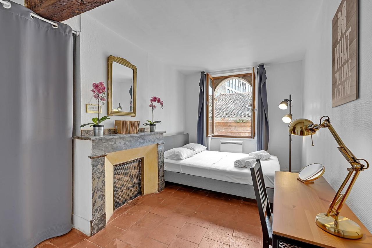 Le Regans - Charmant Appartement En Tomette 圖盧茲 外观 照片