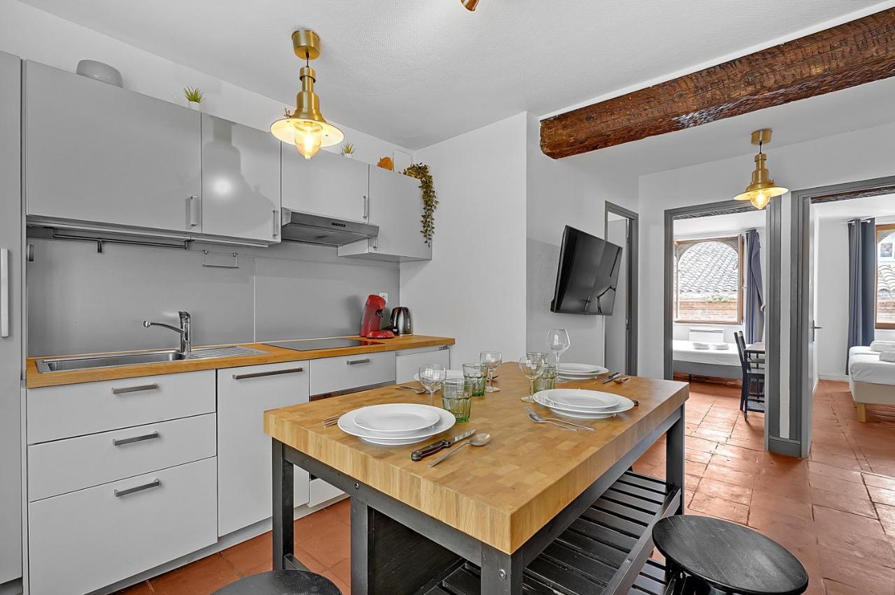 Le Regans - Charmant Appartement En Tomette 圖盧茲 外观 照片